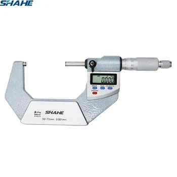 0.001 mm SHAHE IP65 Vandeniui atspari Skaitmeninė Už Staliuko 50-75mm Elektroninių mikrometro Matavimo įrankis staliuko