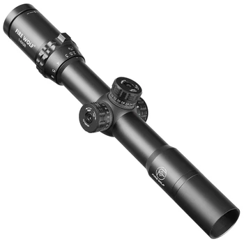 1-6X28 HD Riflescope RGB Kryžiaus Dot Tinklelis Akyse Šautuvas taikymo Sritis Snaiperis Medžioklės Monokliai Taktinis Airsoft Šautuvas taikymo Sritis Oro Patrankas 2648
