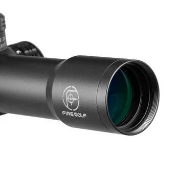 1-6X28 HD Riflescope RGB Kryžiaus Dot Tinklelis Akyse Šautuvas taikymo Sritis Snaiperis Medžioklės Monokliai Taktinis Airsoft Šautuvas taikymo Sritis Oro Patrankas