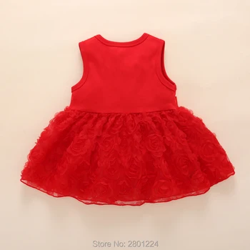 1 metų mergina kūdikio gimtadienio suknelė be Rankovių Medvilnės Princesė Suknelė Mergaitėms, vaikams, vasaros suknelė drabužių komplektus 0 2 3 4 metų dovana