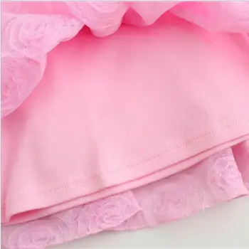 1 metų mergina kūdikio gimtadienio suknelė be Rankovių Medvilnės Princesė Suknelė Mergaitėms, vaikams, vasaros suknelė drabužių komplektus 0 2 3 4 metų dovana