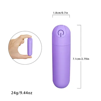 10 Greičio Vibratorius Kulka USB įkrovimo G-taško Dildo Massager Mini Vibratorius Stiprios Vibracijos Analinis Kaištis Dildo Sekso Žaislai Moterims
