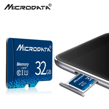 10 klasė Realias galimybes SDHC/SDXC Micro SD kortelę 64GB 32GB 16GB 8GB Atminties Korteles TF kortelę už telefoną, tabletės su sd adapteriu paketas