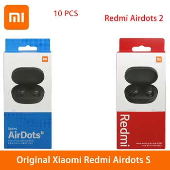 10 vnt 2020 NAUJAS originalus Xiaomi Redmi Airdots S TWS laisvų rankų įrangą belaidžiu bluetooth 5.0 įkrovimo ausines in-ear stereo headset