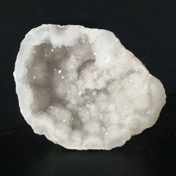 100-150g natūralus Baltasis agatas geode kristalų sankaupos gausybės ragas feng shui Dekoratyvinis akmuo, akmenys 15562