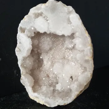 100-150g natūralus Baltasis agatas geode kristalų sankaupos gausybės ragas feng shui Dekoratyvinis akmuo, akmenys