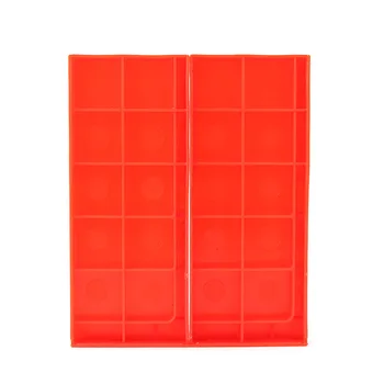 100 rinkinių, Carmex didelis tuščias raudona plastikinės stačiakampius langelius karbido peiliai 13751