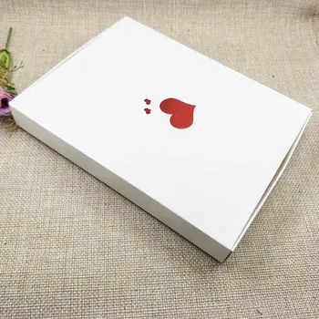 100pc naujas stilius Laimingas Mather Dieną LAUKE Raudonos Širdies Didesnis Pratęsimo Vestuvių Naudai Lauke Balta Rožė Dizainas, kartoninės Dėžės 20x15x2.5cm 2752