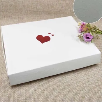 100pc naujas stilius Laimingas Mather Dieną LAUKE Raudonos Širdies Didesnis Pratęsimo Vestuvių Naudai Lauke Balta Rožė Dizainas, kartoninės Dėžės 20x15x2.5cm