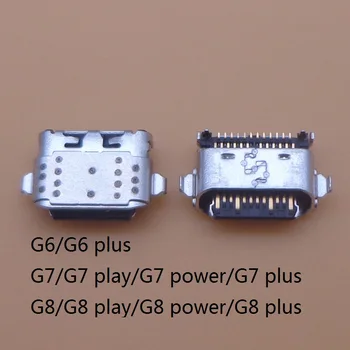 100vnt micro usb įkrovimo įkrovimo jungtis prijunkite dock lizdas prievadą motorola moto g6 g7 g8 plius power plus G8 Žaisti XT