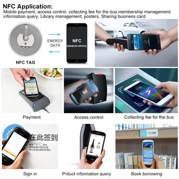 100vnt Ntag216 NFC Tags 13.56 MHz ISO14443A NFC Lipdukas NTAG213 25mm Visi NFC Telefoną Galima Lipnias Etiketes 10/50pcs RDA Žetono