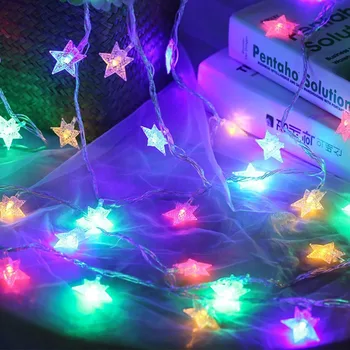 10M 100leds 110V/220V Star LED String Žiburiai Kalėdų Girliandą Šalis Vestuvių Ramadanas Apdailos Kalėdų Pasakų Žibintai