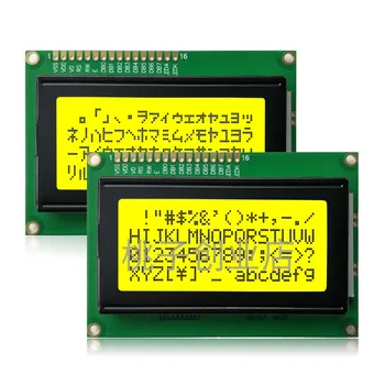 10vnt 1604A LCD ekranas 1604 LCD 5V 16X4 ženklų Blue screen / Geltona ekranas LCD modulis