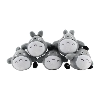 10vnt/daug 9cm Tonari no Totoro pliušinis pakabukas Hayao Miyazaki filmas totoro minkšti kimštiniai pakabukas kaychain vaikams