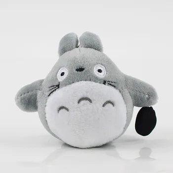 10vnt/daug 9cm Tonari no Totoro pliušinis pakabukas Hayao Miyazaki filmas totoro minkšti kimštiniai pakabukas kaychain vaikams