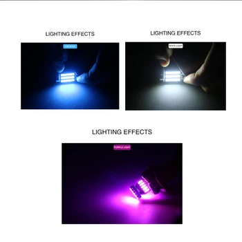 11pcs Automobilių Canbus LED Vidaus apšvietimo Rinkinys Licencijos Plokštės Šviesos 