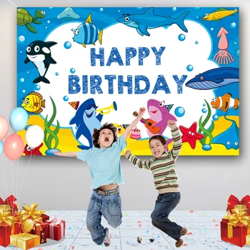 120X180cm Animacinių filmų gyvūnų negabaritinių gimtadienio reklama audinio fone sienos vaikų gimtadienio apdaila