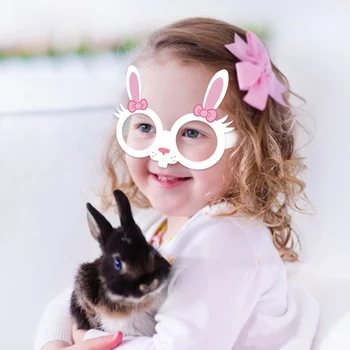 12PC Bunny Easter Akiniai su Velykomis Dekoro 
