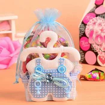 12pcs Baby Shower saldainių dėžutė Įvykis Šalies Prekių Apdailos Mielas berniukas ir mergaitė Popieriaus Krikšto Vaikas Malonių Dovanų Saldus Gimtadienio Krepšys