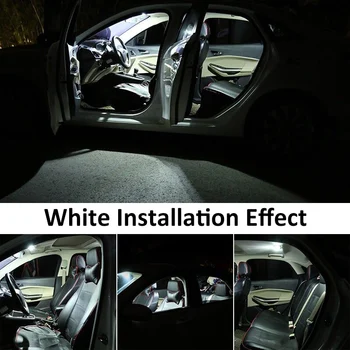 12X Balta Canbus LED Automobilių Salono Apšvietimas Paketo Komplektas 2009-2016 Mercedes Benz E-Klasė W207 C207 Coupe LED Interjero Šviesos Kupolas
