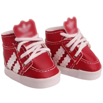 14.5 colių Mergaičių lėlės batų Mados sportiniai bateliai PU Gimęs Amerikos Sportbačiai Star doll sporto batų žaislai tinka milo lėlės x43