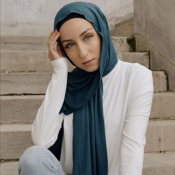 180 * 85cm vientisos spalvos modalinis skaros ir apsiaustas hijab šalikas minkštas ruožas musulmonų moterys skarelė ilgai hijabs foulard femme turbaną