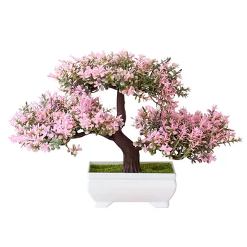 1Pc Dirbtiniai Augalai Bonsai nedidelį Puodą Augalų Modeliavimo Netikrą Gėlių Ornamentu Namų Apdailos Viešbučio Sodas Dekoras