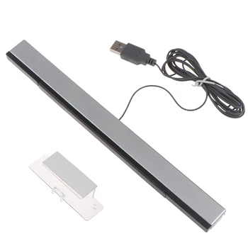 1Pc Žaidimas priedai Wii Sensor Bar Laidinio Imtuvams IR Signalo Ray USB Kištukas, Pakeisti Nuotolinio Nitendo 11602
