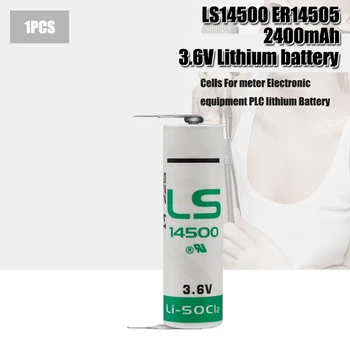1PCS Aukštos kokybės SAFT AA 14500 3,6 V 2600mAh Ličio Baterija Dujų Skaitiklis, Signalizacija LS-14500 ER14505 Su Kaiščiais