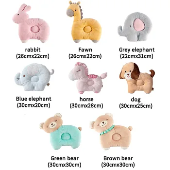 1Pcs Kūdikių Naujagimių Pagalvės Mielas Gyvūnų Modelio Kūdikių Formos Pagalvė Anti-virtimo Pagalvėlės Kūdikio Pagalvė Padas