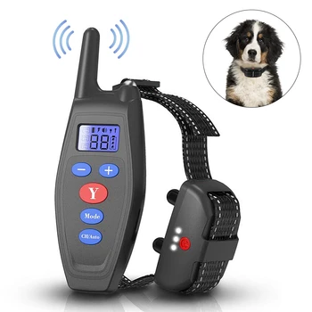 2 in 1, Šunų mokymo apykaklės stabdžių žievės 800m Remote Contro Elektros Smūgio skambesys ne loti mokymo šunų reikmenys