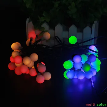 20/50/100 LED kamuolys Vandeniui pasakų saulės styginių šviesos lauko girlianda ant NI MH mokamas baterija Kalėdų vakarėlį vestuvių deco