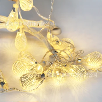 20 LED Metalo Lašas Pasakų String Žibintai Šviesos Girlianda Kalėdinė Dekoracija Baterija Opreared Lauko Terasoje Vestuves zz99