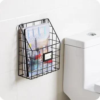 2018 geležies sieniniai laikymo krepšiai, vonios kambario erdvės taupymas talpinimo kūrybos laisvas smūgis lentynoje darbalaukio langą