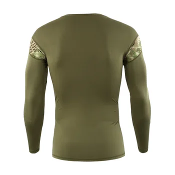 2019 lauko nauji marškinėliai vyrams greitai-džiovinimo drabužiai Python kamufliažas modelio taktinis ilgomis rankovėmis T-shirt
