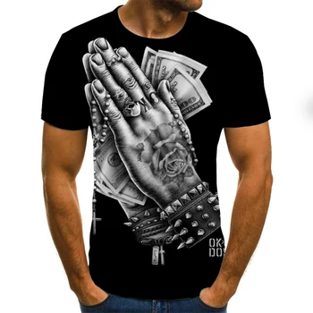 2020 3D Print T shirt Atsitiktinis Vyrai, O Kaklas Trumpas Rankovės Tees Viršūnes Punk Stiliaus Vyrų Drabužių Streetwear Vasaros Marškinėlius 68