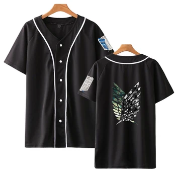 2020 ATAKA TITAN Marškinėlius Atsitiktinis Tracksuit Beisbolo T-marškinėliai Moterims/Vyrams Vasaros trumpomis Rankovėmis Harajuku Drabužių Streetwear