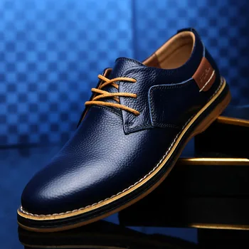 2020 M., Oksfordo Natūralios Odos Suknelė Bateliai Vyrams Klasikiniai Suvarstomi Žiemos Pavasario Office Pėsčiųjų Avalynė Didelis Dydis 48 Butai Vyrų Shoes96