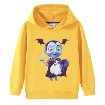 2020 m. pavasarį ir rudenį merginos vampirina medvilnės gobtuvu megztinis 3 iki 10 metų amžiaus puloveris vaikų džemperis berniukams ir mergaitėms