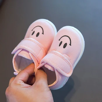 2020 m. Rudenį, Pavasarį Drobės Vaikiška Avalynė Kūdikių Mergaitės Berniukai Bamblys Laisvalaikio Sneaker neslidus Kvėpuojantis Minkštas Vaikas Anti-susidūrimo Batai 44114