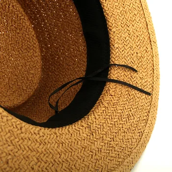 2020 metų Vasaros Moterų šiaudines Skrybėles Atsitiktinis Panamos Skrybėlė Moterų Kietas Paplūdimys Skrybėlės atsitiktinis Kepurės Unisex Atostogų, Saulės, Skrybėlės Chapeu Feminino Kepurės