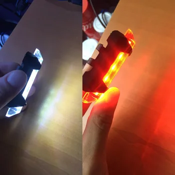 2020 naujas Dviračių šviesos diodų (LED) užpakalinis žibintas Galiniai Saugos Įspėjimas Dviračių Nešiojamų Šviesos, USB Stiliaus Įkrovimo arba Baterijos Stilius