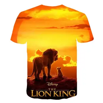 2020 NAUJAS Filmas karalystės Karalius Liūtas Karalius Simba 3D Vaikų drabužiai Berniukas/mergaitė vaikams Laisvalaikio marškinėliai trumpomis Rankovėmis Drabužius
