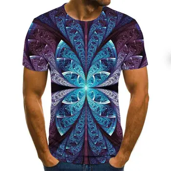 2020 Naujas Vasaros 3D atspausdintas vyriški marškinėliai atsitiktinis trumpas rankovėmis vyriški T-shirt mados hip-hop viršų