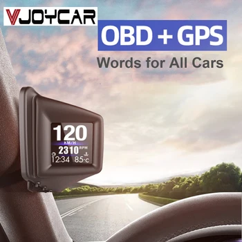 2020 Naujausias Atvykimo HUD OBD2 GPS Head Up Display Digital Automobilio borto Kompiuterio Greitis, APS / min Naftos consuption Auto Ekranas GPS Spidometras