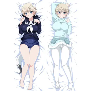 2020 Naują Atvykimo Anime STRIKE RAGANOS Pagalvių užvalkalus Dakimakura atveju Seksuali mergina 3D dvipusis Patalynės Kūno Hugging užvalkalas SW04