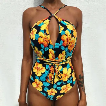 2020 Naują Atvykimo Seksualus vientisi maudymosi kostiumėlį Moteris Backless Bodysuit Brazilijos maudymosi Kostiumėliai Moterims, Maudymosi Kostiumą, Plaukimo Paplūdimio Drabužiai 2XL