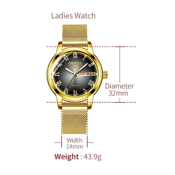 2020 NIBOSI Naujas Aukso Moterų Watch Verslo Kvarco Žiūrėti Ponios Viršų Prabangos Prekės ženklo Moterų Riešo Žiūrėti Mergina Laikrodis Relogio Feminino