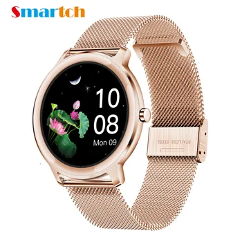 2020 Smartch 7.3 mm, Super Slim Smart Watch Moterų, Visiškai Jutiklinis Ekranas Širdies ritmo Monitorius, kraujospūdžio Smartwatch 