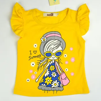 2021 m. Vasarą Vaikams Drabužių Nustatyti Mergaitės Aprangos Komplektai Vaikams, Cartoon Spausdinti marškinėliai+Šortai Tinka Baby Girl Drabužiai